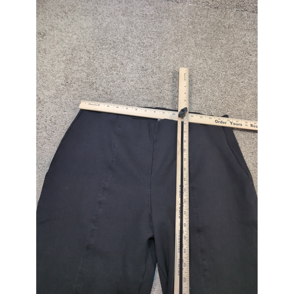 Quince Womens Ultra-Stretch Ponte Pintuck Ankle Pants Black XL - Picture 4 of 10